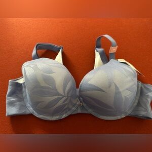 Blue Bra with Adjustable Straps
